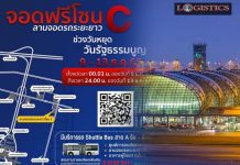 จอดฟรี!’สุวรรณภูมิ’ลานจอดโซน C 9-13ธ.ค.นี้