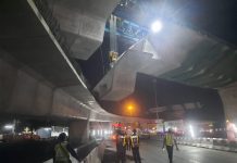 อีกแล้ว.! ทางหลวงสั่งหยุด M81 หลังเกิดอุบัติ แผ่นคานซีเมนต์หล่น