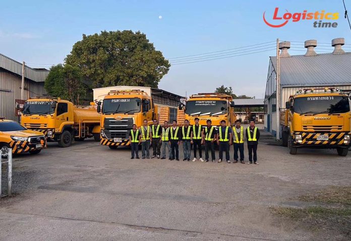 กรมทางหลวง ช่วยเหลือน้ำท่วม