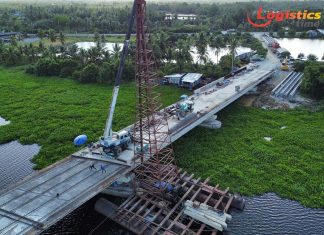 ทช.สร้างสะพานข้ามแม่น้ำปากพนัง จ.นครศรีธรรมราช คืบหน้ากว่า 77% คาดแล้วเสร็จปี 69