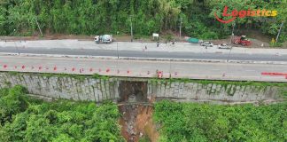ทล.ส่งเครื่องจักรลุยหน้างาน“เขาพลึง”ทล.11 หลังเกิดเหตุ MSE wall เสียหายจากการกัดเซาะ เร่งบรรเทาเหตุทันที