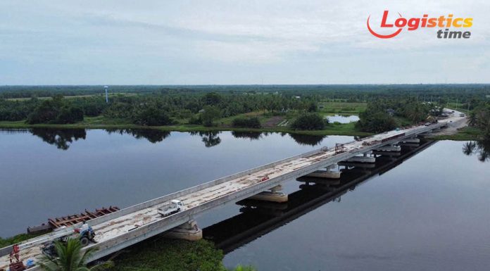 ทช.ยกระดับการเดินทางระหว่างตำบล สร้างสะพานข้ามแม่น้ำปากพนัง จ.นครศรีธรรมราช คาดเปิดใช้ปลายปีนี้