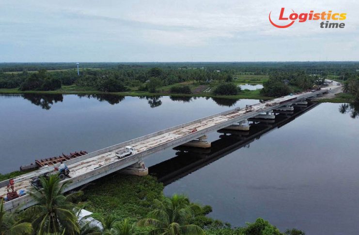 ทช.ยกระดับการเดินทางระหว่างตำบล สร้างสะพานข้ามแม่น้ำปากพนัง จ.นครศรีธรรมราช คาดเปิดใช้ปลายปีนี้